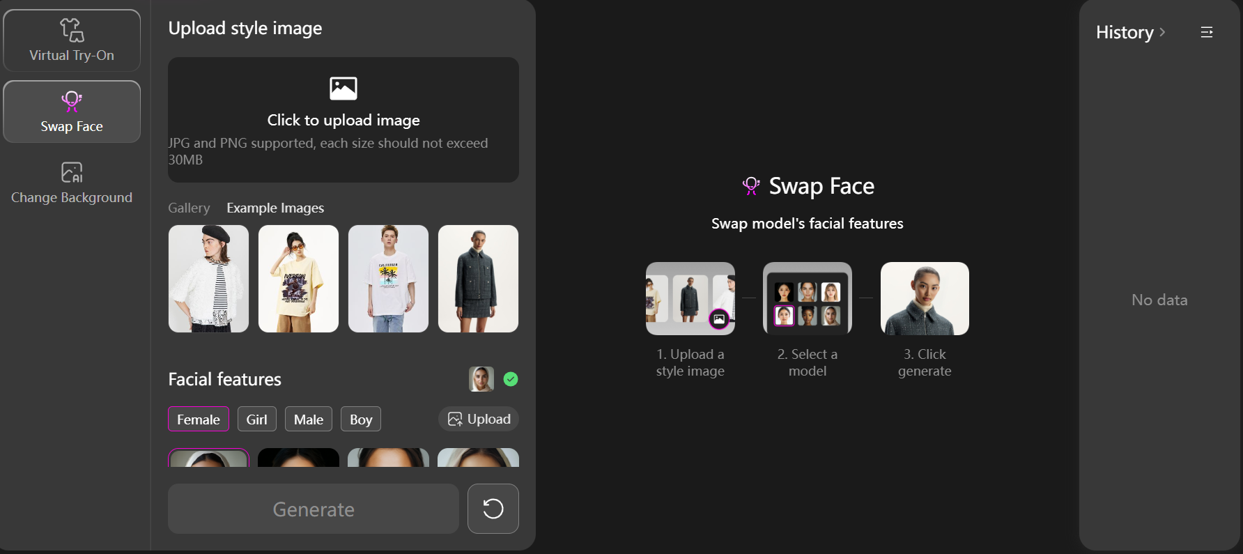 screenshot of Fashion Diffusion